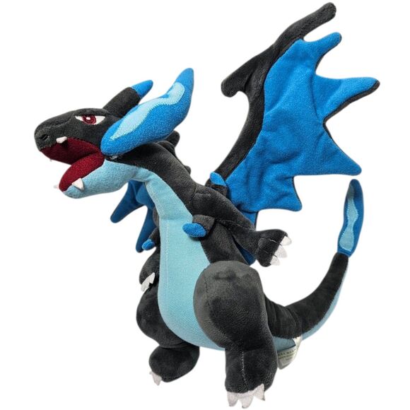 Pokemon Mega Charizard X Poké Plush 9" Pokemon Center Stuffed Animal Toy - Picture 1 of 6